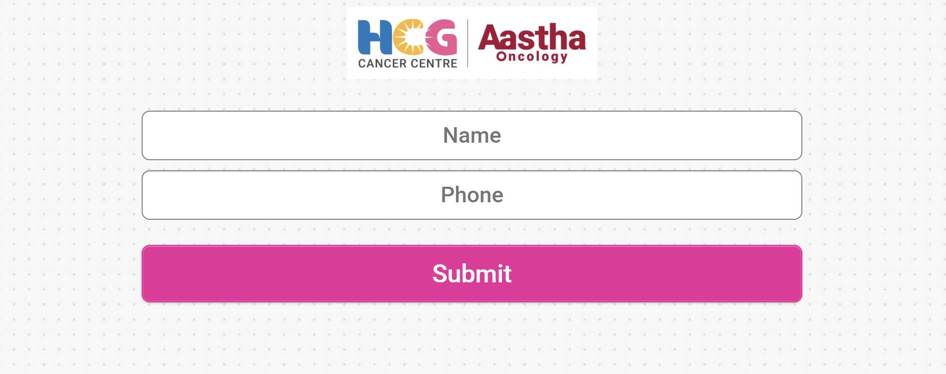HCG Cancer Centre’s Contact form