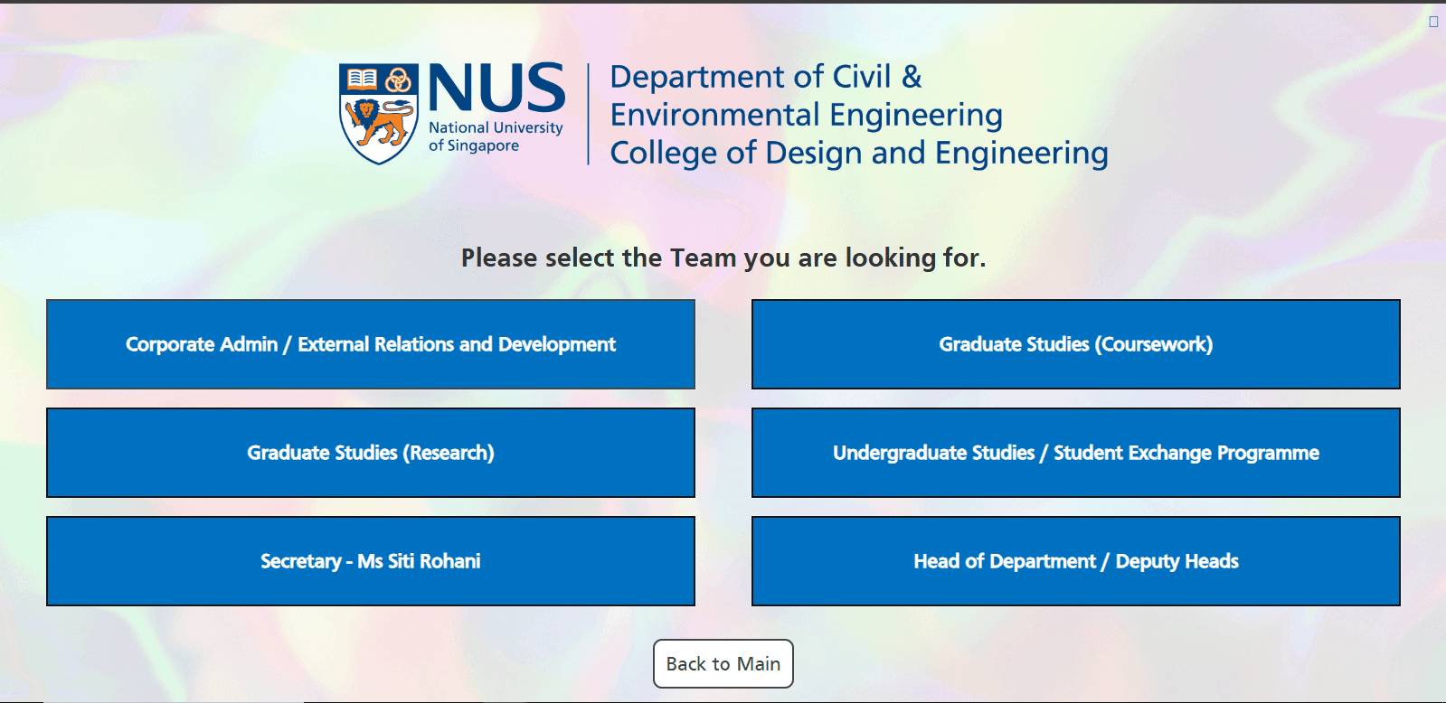 NUS Online Appointment Booking Portal