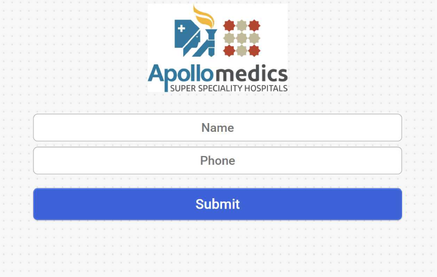 Apollo hospital service contact form