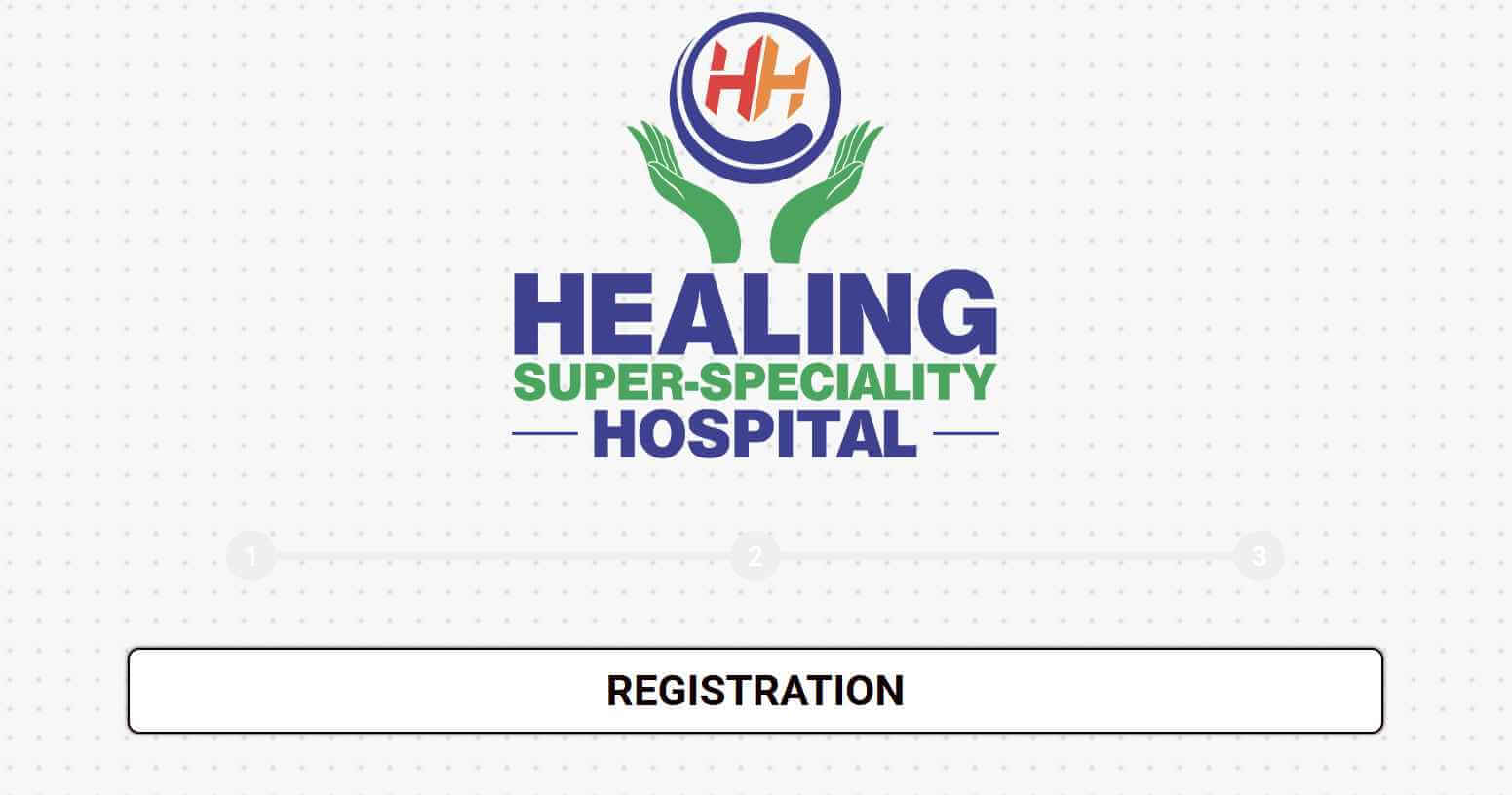 Healing Hospital Kiosk Registration Menu