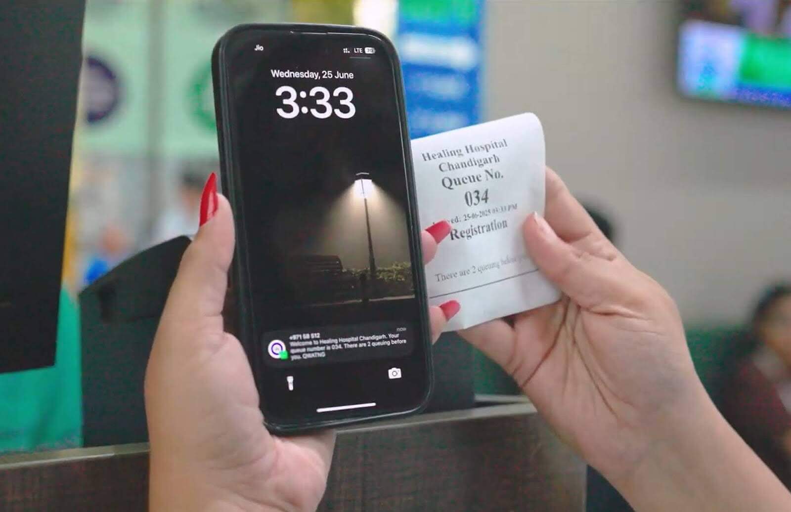 Healing Hospital Token with Mobile Alert