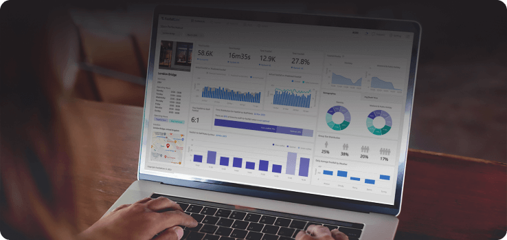 People counting software dashboard design